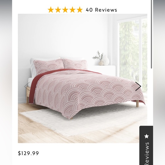 NWT Queen size Quilt Coverlet 3 piece set - Picture 3 of 5